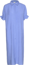 Objcif Tiana Ss Midi Dress E Ss Fair 23 Knælang Kjole Blue Object