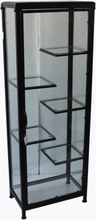 Winchester skåp i glas (Glasmonter) - Svart / Glas