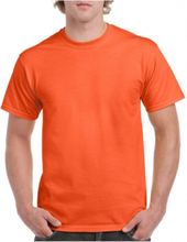 Set van 2x stuks voordelige oranje t-shirts, maat: S