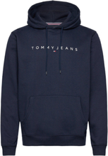 Tjm Reg Linear Logo Hoodie Ext Hettegenser Genser Marineblå Tommy Jeans*Betinget Tilbud