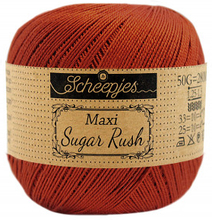 Scheepjes Maxi Sugar Rush Garn Unicolor 388 Rost