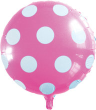 Barnedåb og Børnefødselsdag Folieballon med Polka Prikker