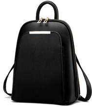 Women PU Leather Vintage Backpack Fashion Travel Shell Shoulder Bags