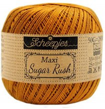 Scheepjes Maxi Sugar Rush Garn Unicolor 383 Ingefra Guld