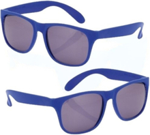 10x stuks voordelige blauwe party zonnebril