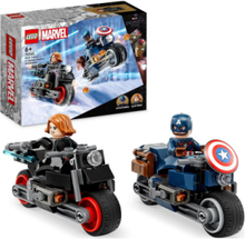 Black Widow & Captain America Motorcycles Toys Lego Toys Lego Super Heroes Multi/patterned LEGO