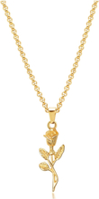 Men's Rose Pendant Necklace 3Mm Chain Halskæde Smykker Gold Nialaya