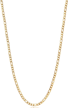 Men's Gold Figaro Chain In 3Mm Halskæde Smykker Gold Nialaya