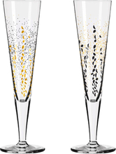 Ritzenhoff - Goldnacht champagneglass 2 stk Romi