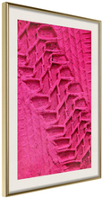 Inramad Poster / Tavla - Amaranth Sand - 20x30 Guldram med passepartout