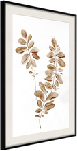 Inramad Poster / Tavla - Botanical Watercolour - 20x30 Svart ram med passepartout