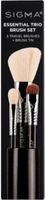 Sigma Beauty Essential Trio Brush Set - Black