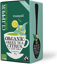 Clipper Green Tea Citrus Aloe Vera 20 poser