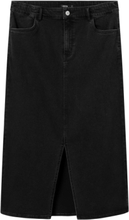 Nlfnece Dnm Long Skirt Dresses & Skirts Skirts Denim Skirts Black LMTD
