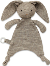 Cuddle Cloth, Rabbit, Nature Melange Wool Baby & Maternity Baby Sleep Cuddle Blankets Beige Smallstuff*Betinget Tilbud