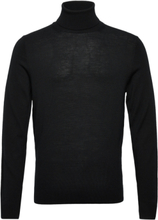 Merino Rws Turtle Neck Tops Knitwear Turtlenecks Black Calvin Klein