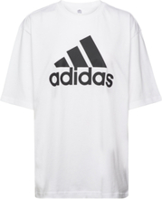 Essentials Big Logo Boyfriend T-Shirt Sport T-shirts & Tops White Adidas Sportswear