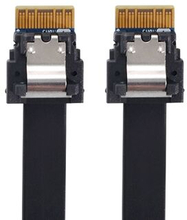 SF-100-0.4M PCI-E Slim Line SAS 4.0 SFF-8654 4i 38-bens vært til SFF-8654 Slim SAS målkabel