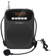 SHIDU S278 15W Portable Voice Amplifier Wired Microphone FM Radio AUX Audio Recording Bluetooth Spea
