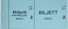 Biljettblock 1-100 - Blå