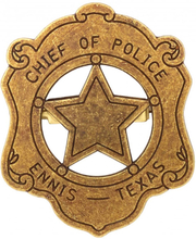 Denix Chief of Police Badge