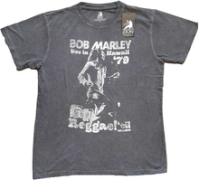 Bob Marley: Unisex T-Shirt/Hawaii (Snow Wash) (Large)