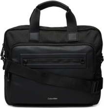 Ck Elevated Laptop Bag Computertaske Taske Black Calvin Klein