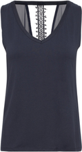 Crsealina Jersey Top T-shirts & Tops Sleeveless Blå Cream*Betinget Tilbud