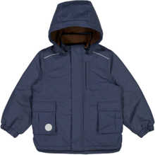 Jacket Johan Tech Outerwear Shell Clothing Shell Jacket Marineblå Wheat*Betinget Tilbud