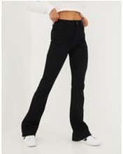 Pieces - Flare jeans - Black - Pcpeggy Flared Hw Jeans Bl-Vi Noos - Jeans