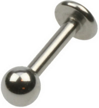 Silver Ball Labrett Piercing - Strl 1.2 x 10 mm med 3 mm kule