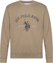 Uspa Sweatshirt Brant Men Tops Sweatshirts & Hoodies Sweatshirts Brown U.S. Polo Assn.