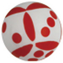 Las Vegas Baby - Hvit og Rød Akrylkule - Strl 5 mm kule til 1.6 mm stang