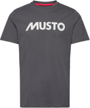 M Musto Logo Tee T-shirts Short-sleeved Grå Musto*Betinget Tilbud