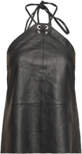 2Nd Rif - Daily Leather Tops Party Tops Black 2NDDAY