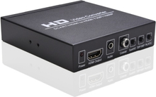 SCART/HD to HD Video Converter Support 720P/1080P Switch PAL/NTSC Switch SCART HD Input HD 3.5mm Audio Coaxial Output US Plug