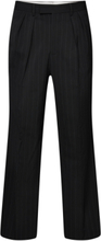 Pleated Pinstripe Suit Pants Bottoms Trousers Formal Navy GANT