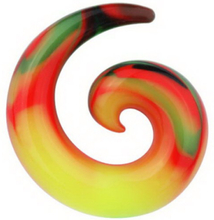Curl Expander Rainbow - Silikon Ørepiercing