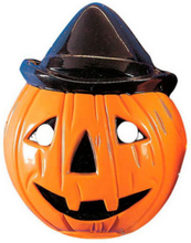 Halloween Gresskarhode - Maske til Barn
