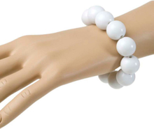 Armbånd med Hvite Perler