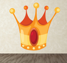 Sticker kinderkamer koning koningin kroon