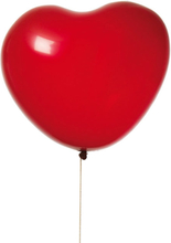 8 stk Røde Hjerteformede Ballonger