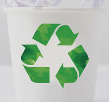 Recycle teken zelfklevende sticker