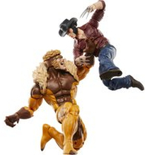 Hasbro Marvel Legends Series Marvel's Logan vs Sabretooth, 6 Comics Collectible Action Figures