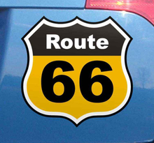Autostickers 66 route met symbool