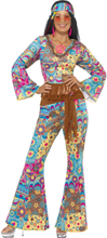 Flower Power Hippie Lady - Kostyme - Strl M