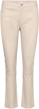 2Nd Leya - Stretch Leather Bottoms Trousers Capri Trousers Beige 2NDDAY