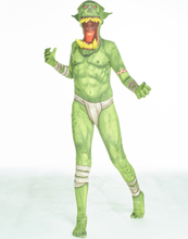 Morphsuit Green Orc Jaw Dropper Barnkostym