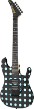 Kramer NightSwan el-guitar black / blue polka dot