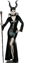 Maleficent Luksuskostyme med Horn - Strl XL